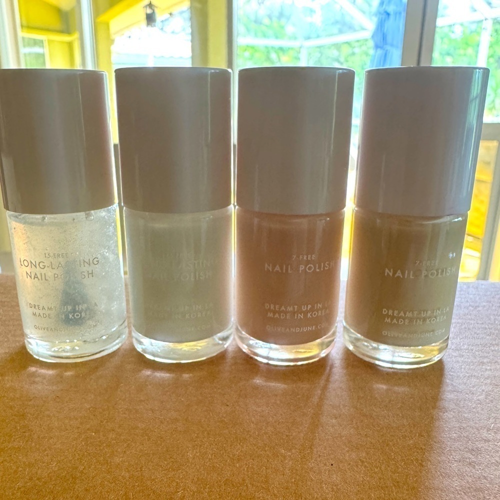 DO NOT BUY Bundle of 4 Olive & June Polish NEW Light Tones Long Lasting